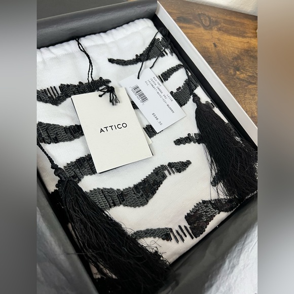 THE ATTICO NWT Beaded Clutch in white - Picture 6 of 6